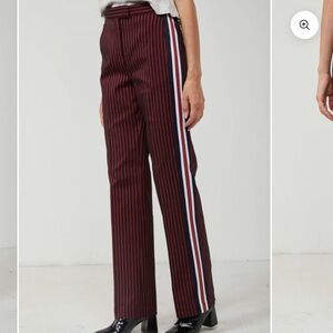 PINKO The Coolest Avant Garde Striped Pants Sz 40 NWT $365!!